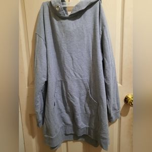 Just be Grey Hoodie 3x